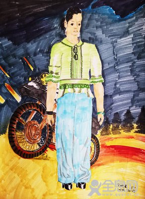 酷酷的美术老师——《少儿画苑》第29届国际少儿书画大赛精品