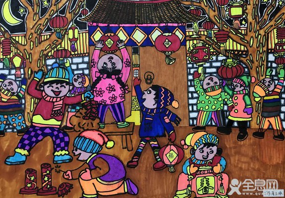 元宵节——《少儿画苑》第29届国际少儿书画大赛精品