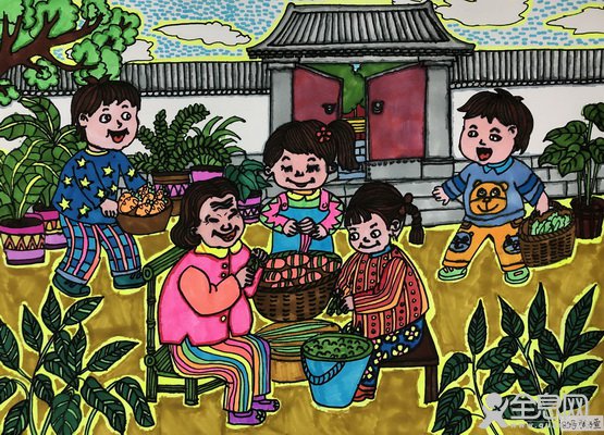 养老院——《少儿画苑》第29届国际少儿书画大赛精品