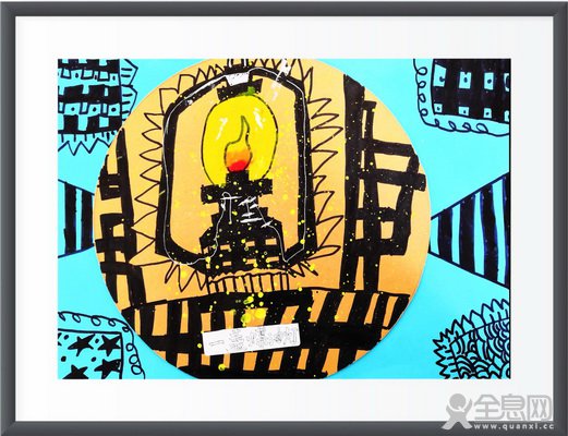 一盏煤油灯——《少儿画苑》第29届国际少儿书画大赛精品