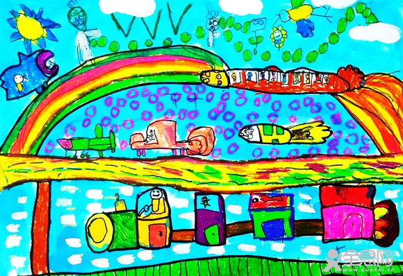 彩虹之城——《少儿画苑》第29届国际少儿书画大赛精品
