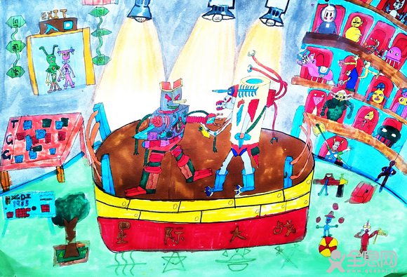 星际大战——《少儿画苑》第29届国际少儿书画大赛精品