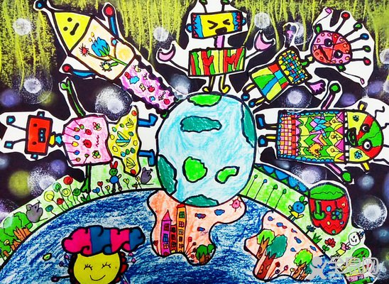 地球守护者——《少儿画苑》第29届国际少儿书画大赛精品
