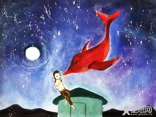 北冥有鱼——《少儿画苑》第29届国际少儿书画大赛精品