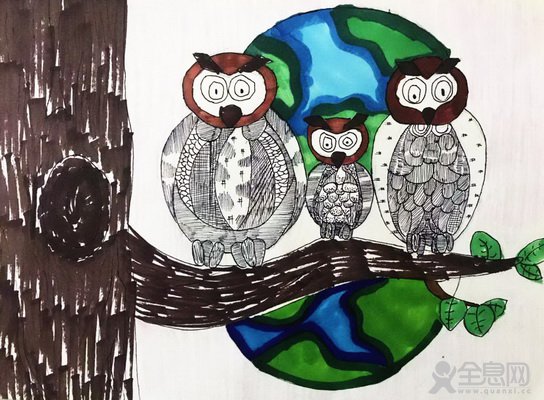 拯救地球——《少儿画苑》第29届国际少儿书画大赛精品
