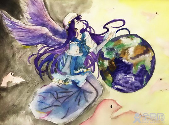 将地球推向光明——《少儿画苑》第29届国际少儿书画大赛精品