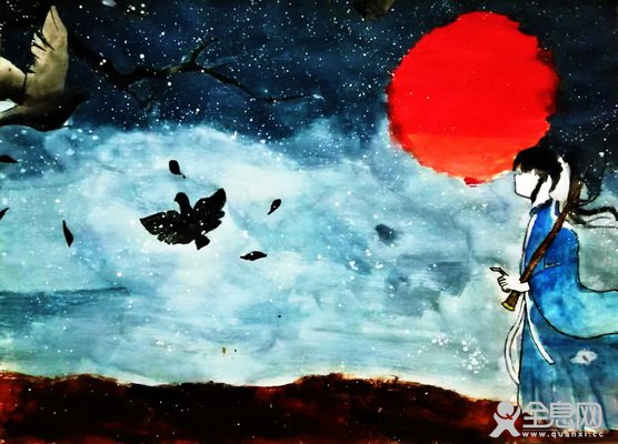 天净沙·秋思——《少儿画苑》第29届国际少儿书画大赛精品