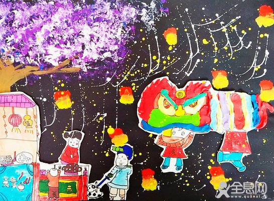 月下——《少儿画苑》第29届国际少儿书画大赛精品