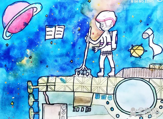 流浪地球——《少儿画苑》第29届国际少儿书画大赛精品