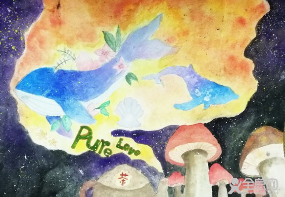 夜瞑之恋——《少儿画苑》第29届国际少儿书画大赛精品