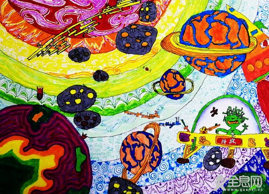 星球大战——《少儿画苑》第29届国际少儿书画大赛精品