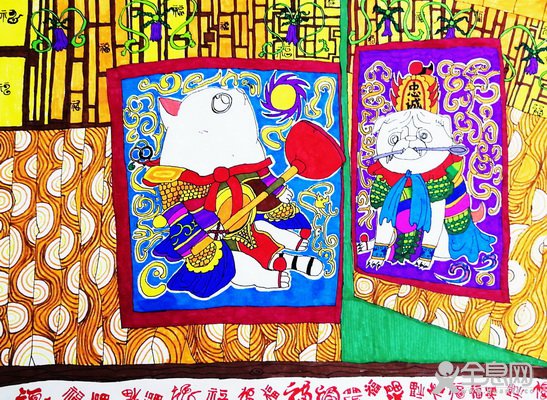 哇！俩门神——《少儿画苑》第29届国际少儿书画大赛精品