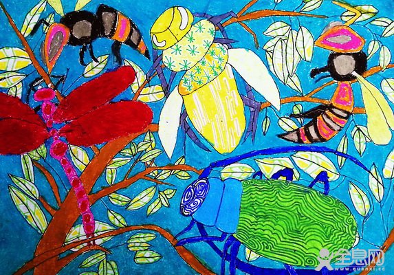 昆虫世界——《少儿画苑》第29届国际少儿书画大赛精品