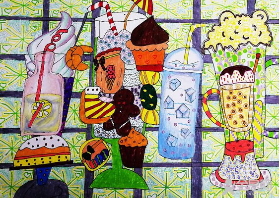 甜品世界——《少儿画苑》第29届国际少儿书画大赛精品