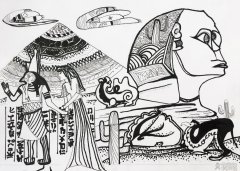 金字塔的守望——《少儿画苑》第29届国际少儿书画大赛精品