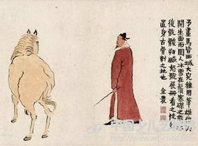  金农画马