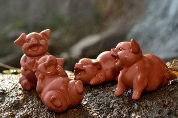 泥土仿真动植物雕塑制作