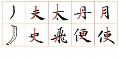 《灵飞经》笔法（十四）：竖斜撇