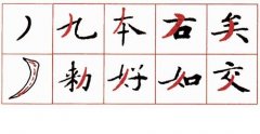 《灵飞经》笔法（二十）：弧撇