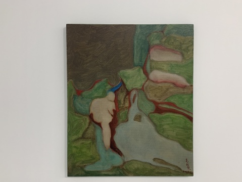 《溪梦》60&nbsp;× 50 cm 布面油画&nbsp; 2020
