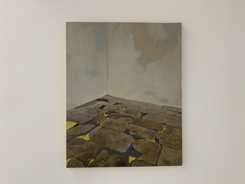 《寂寥一载不尽虚》&nbsp;80 × 60 cm 布面油画 2018
