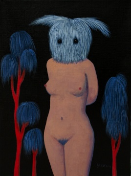 《爱人》&nbsp;30x40cm 布面丙烯 2021
