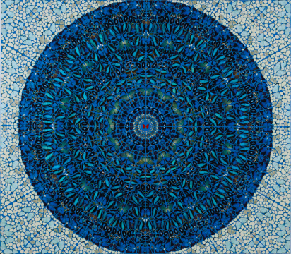 和美术馆馆藏 《神圣》 达明安·赫斯特 蝴蝶拼画，2007 ，&copy;和美术馆 