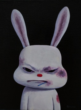 《凤凰男》&nbsp;30x40cm 布面丙烯 2021
