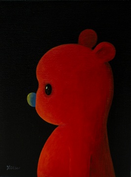 《我看到了光明》&nbsp;30x40cm 布面丙烯 2021
