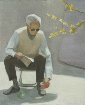 王音《报春花》130x105cm 布面油彩 2013
