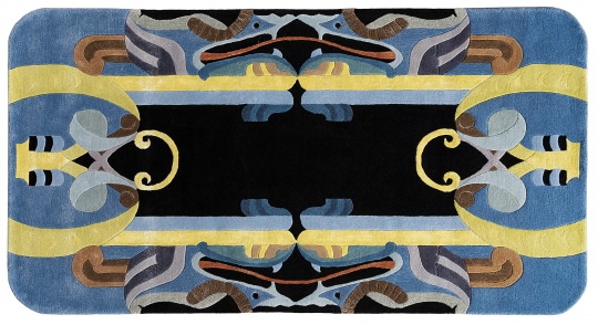 庞薰琹《工艺美术集06-地毯 》155x290cm 羊毛、丝线&nbsp;1941设计，2019制作
