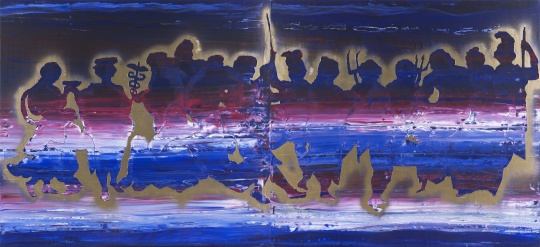 《遗迹-诸神》 210 × 460 cm 布面丙烯 2019 