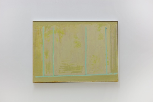 克里斯多夫·勒·布伦，《林冠线之七》，2019 布面油画 75.1 x 105.3 cm x 2.8 cm &copy;克里斯多夫·勒·布伦 图片由红砖美术馆提供 
