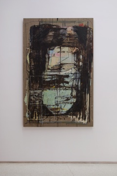 克里斯多夫·勒·布伦 《暗淡的巴斯克》212 x 137 x 3.7 cm 布面油画 1974 &copy;克里斯多夫·勒·布伦 图片由红砖美术馆提供 