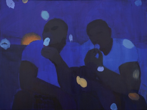 王晓曲 《室内》&nbsp;60cm × 80cm 布面油画&nbsp; 2016 