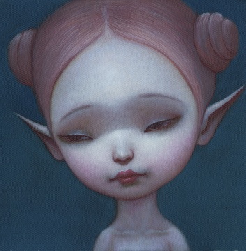 《花朵儿系列》&nbsp;35.2×35.2cm 布面油画 2020 