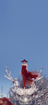 章子怡与龙，章子怡，时尚芭莎，2017 &copy;陈漫 
