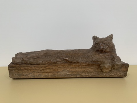 《猞猁》&nbsp;16×40×10cm 木 1979