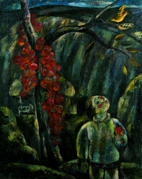 《深秋》&nbsp; 布面油画&nbsp; 74×58cm 1984 