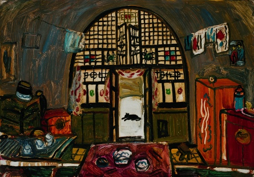 《陕北写生四 》&nbsp; 39x54cm&nbsp;1987 