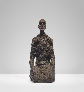 阿尔贝托·贾科梅蒂 《男人头像（劳达尔III）》65.5×28.2×35.3cm&nbsp; 铜 1964-1965 鸣谢路易威登基金会 