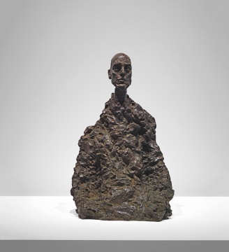 阿尔贝托·贾科梅蒂 《男人头像（劳达尔II）》57.8×37.2×25cm&nbsp; 铜 1964-1965 鸣谢路易威登基金会 