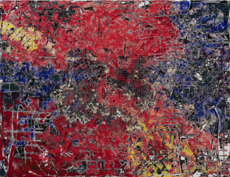 赵旭 《红外超天体之四》 布面综合材料 100x130cm 2020 