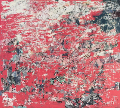 赵旭 《猎户星之三》 布面综合材料 180x200cm 2021 