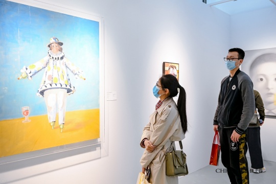佳士得香港2021春拍，北京预展现场 