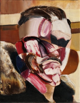 艾徳里安·格尼《自画像》&nbsp;44.2 x 34.2 cm 油彩画布 2016 HKD 4,000,000 – 6,000,000&nbsp; 
