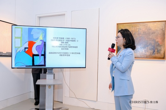巴布罗·毕加索(Pablo Picasso)的《坐在窗边的女子(玛丽·特雷斯)》(1932，估价约为5500万美元) 佳士得纽约拍卖 