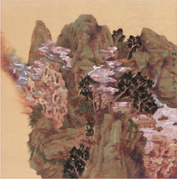 牛克诚《醉东风》 66cm×66cm 纸本设色 &nbsp;2011 年 