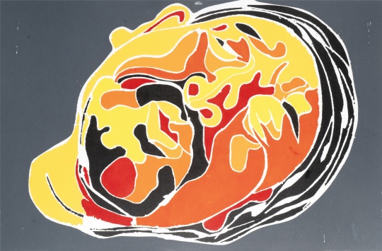 《2020》40x60cm&nbsp;木刻版画&nbsp;2020 