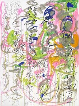娄申义 《春草细雨》150x200cm&nbsp;布面丙烯 2020 